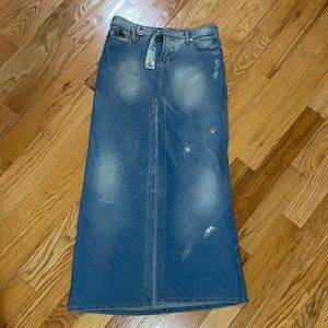 D&G denim maxi skirt